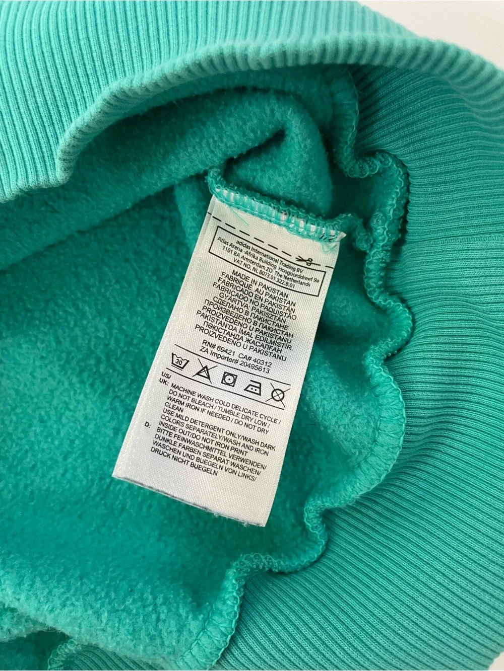 Vintage 90s Reebok Spell Out Crewneck Sweatshirt Green Big Logo Size Small